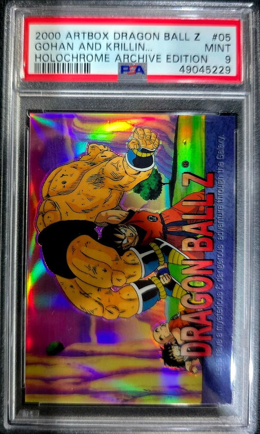 2000 Artbox Gohan & Krillin Holochrome Archube Edition PSA 9