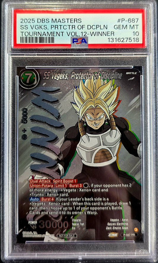 2025 DBS Masters SS Vegeks Tournament Winner PSA 10