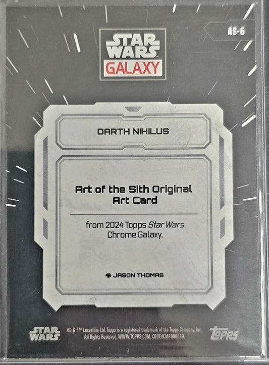 2024 Topps Star Wars Chrome Galaxy Darth Nihilus AS-6