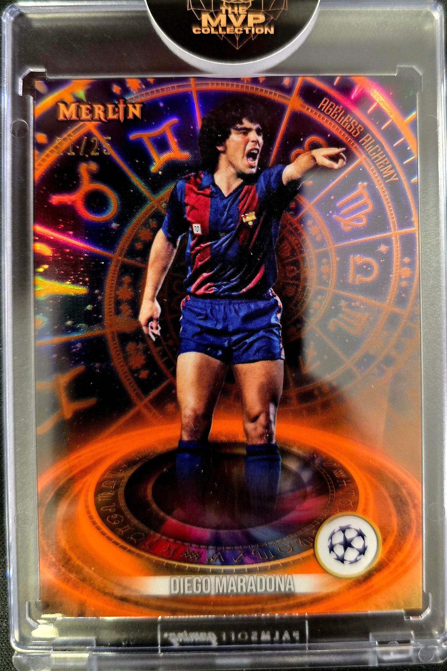 2023-24 Topps Merlin Alchemy Diego Maradona Orange /25