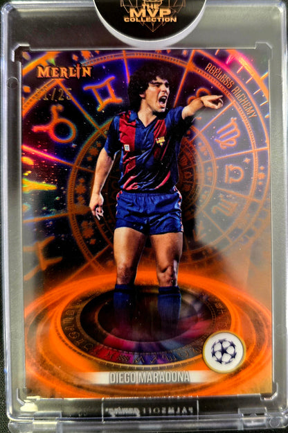 2023-24 Topps Merlin Alchemy Diego Maradona Orange /25