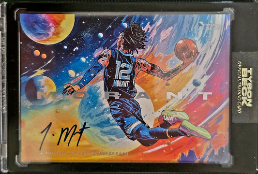 JA MORANT X TYSON BECK - COMIC - SILVER LASER LANDSCAPE VARIATION - AUTOGRAPH - LIMITED TO 27