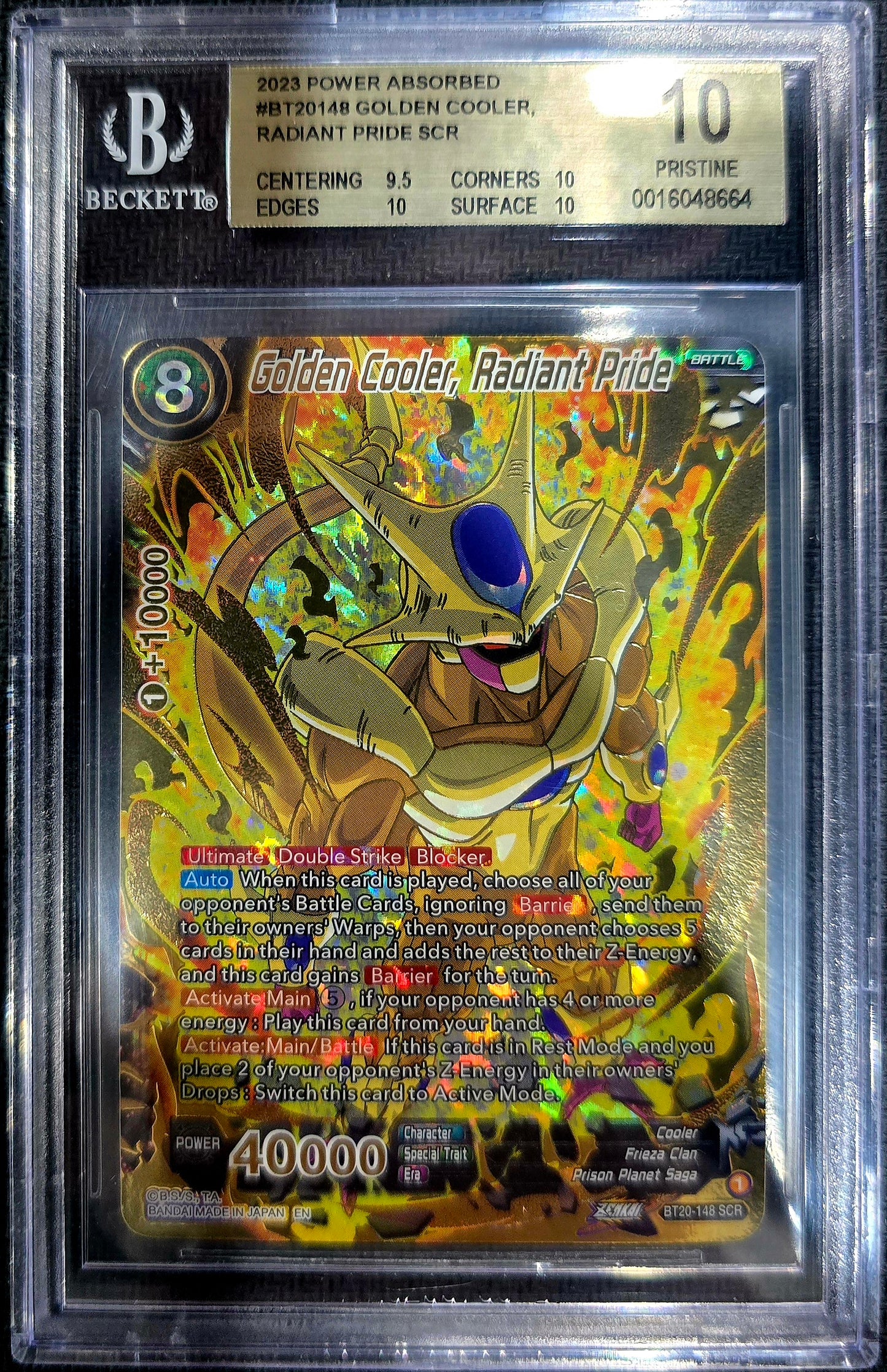 2023 Golden Cooler, Radiant Pride Bt20-148 SCR BGS 10