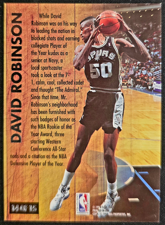 1993-94 Fleer Ultra Nicknames The Admiral #14 David Robinson