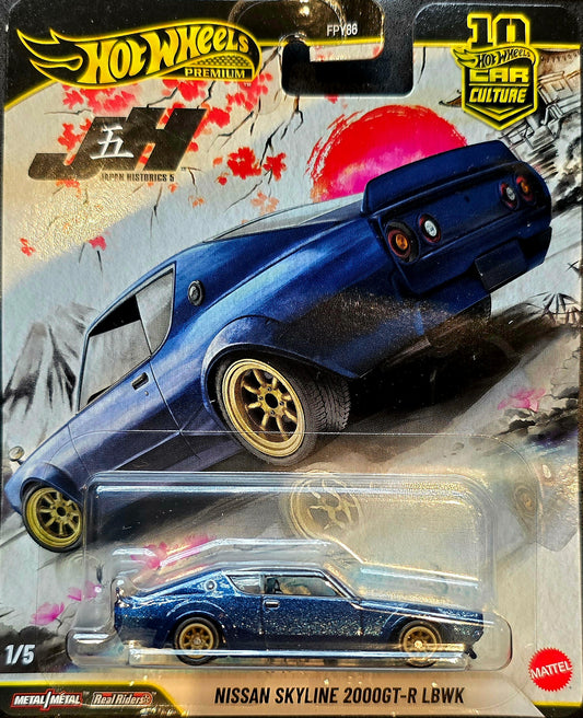 Hot Wheels Premium Car Culture Japan Historics 5 Nissan Skyline 2000GT-R LBWK