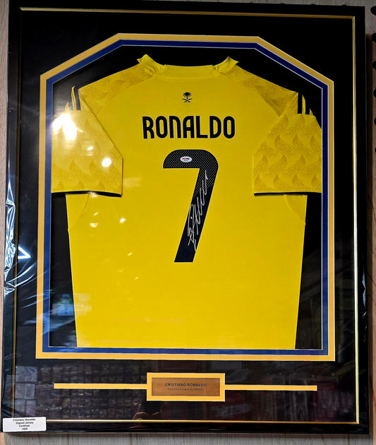 Christiano Ronaldo Autographed Jersey PSA Authenticated