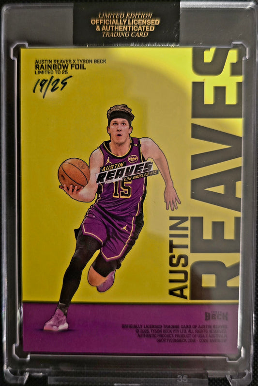AUSTIN REAVES X TYSON BECK - CARD 1 - RAINBOW FOIL - LIMITED TO 25