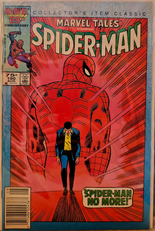 Marvel Tales #190 Spider-Man No More! 1986 Marvel Comics