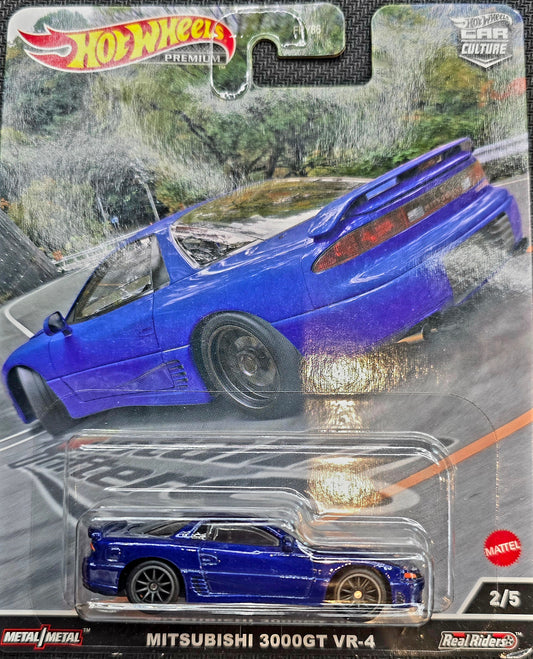 Hot Wheels 2022 Car Culture Mountain Drifters Blue Mitsubishi 3000GT VR-4