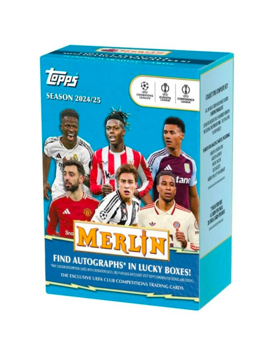 Topps 2024/2025 Chrome Merlin UEFA Club Competitions Soccer Blaster Box