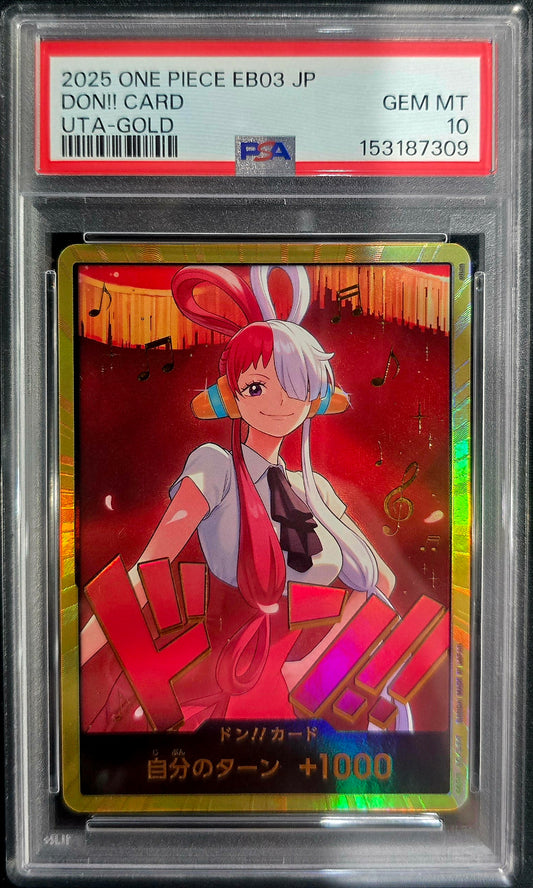 2025 One Piece EB03 DON!! UTA Gold JP PSA 10