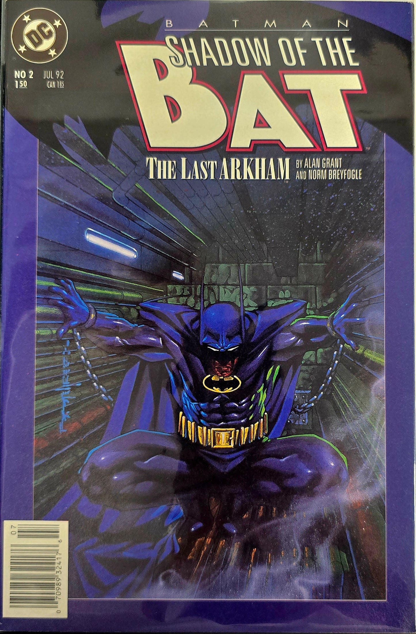1992 DC Batman Shadow of the Bat #2 "The Last Arkham"